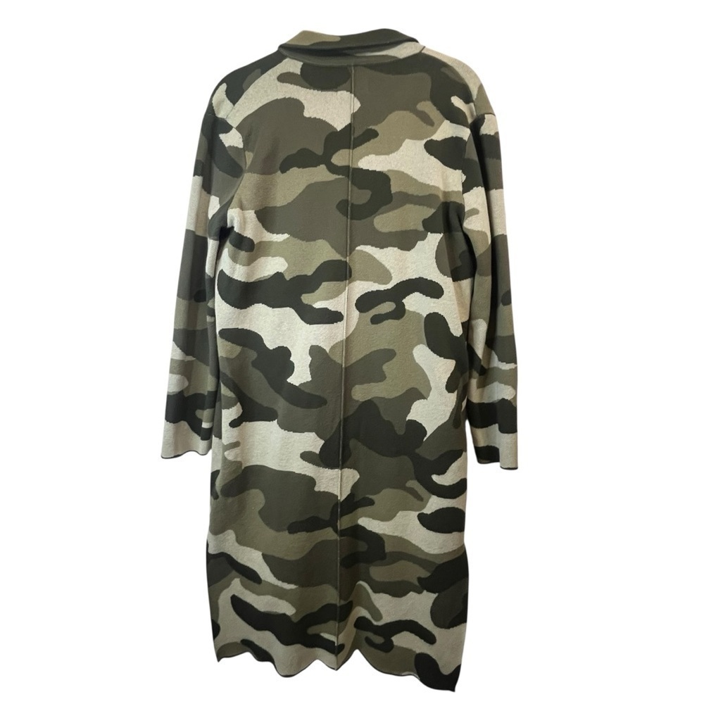 Maeve by Anthropologie Kieran Camo Open Front Long Knit Cardigan Sweater Coat XS - Picture 6 of 16